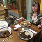 Mole Essen in der Biznaga in Queretaro