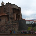 Die Reste des Coricancha Tempel in Cuzco